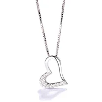 2019 Summer Diamond Love Heart Pendant Necklace 925 Sterling Silver Heart Pendant Necklace
2019 Summer Diamond Love Heart Pendant Necklace 925 Sterling Silver Heart Pendant Necklace