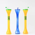 Wholesale 24oz Straw Cup Slush Cup Plastic Yard Glass