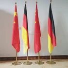 wholesale office decoration stainless steel flag pole conference indoor flag stand