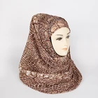 Wholesale Fashion Crocodile Print Special Fabric And Design Polyester Muslim Scarf Hijab