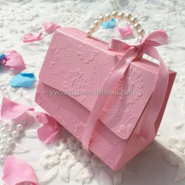 just arrival handbag gift candy boxes with ribbon wholesale