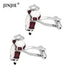 Hot selling cheap silver music band drum shaped French cufflinks for men