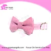 Popular Canvas cotton stripe pet dog collar bow tie pet accessories wholesale in alibaba