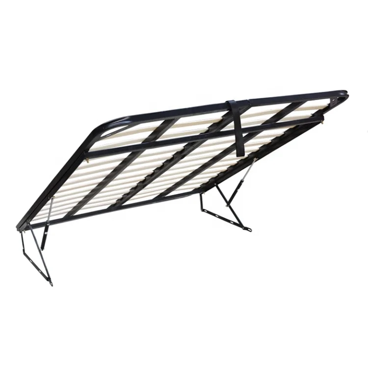 Wholesale Double Ottoman Bedstead Wood Bed Ribs Folding Wood Bed Frame.jpg
