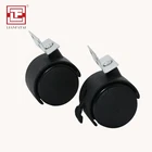 Adjustable caster wheels 2 inch universal furniture baby bed office chair caster wheel
