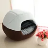 2 Uses Foldable Soft Warm Stuffed Animals Beds House Puppy Sleeping Mat Pad Pet Hooded Dog Bed Animal Covered Outdoor Bed