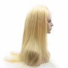 wholesale brazilian cuticle aligned virgin hair platinum blonde 613 full lace wig with baby hair