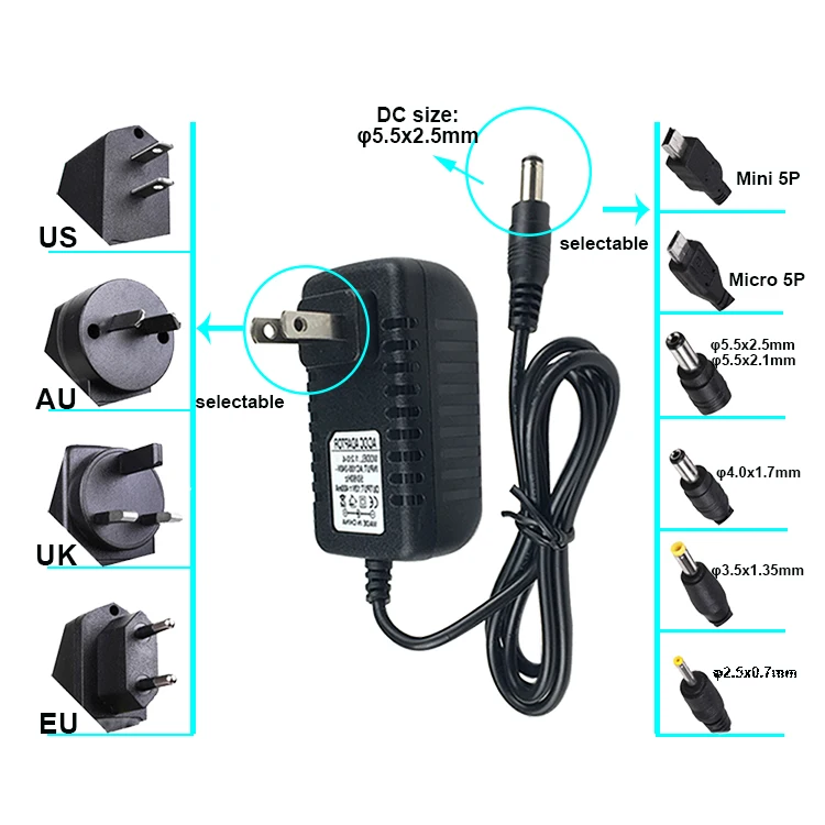adapter 12v 1a