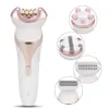 Factory 4 in 1 Washable Facial Cleansing Brush Face Massage Electric Shaver Epilator Callus Remover 5 Optional Facial Brush