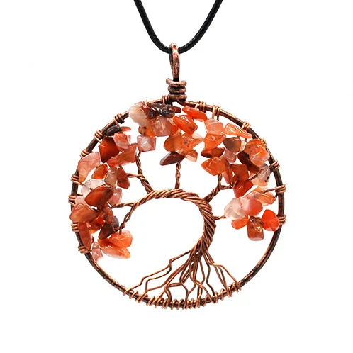 Light Green Natural Gravel Stone Tree of Life Necklace Handmade Red Coral Stone Tree of Life Pendant Necklace For Girls, As picture
Light Green Natural Gravel Stone Tree of Life Necklace Handmade Red Coral Stone Tree of Life Pendant Necklace For Girls, As picture