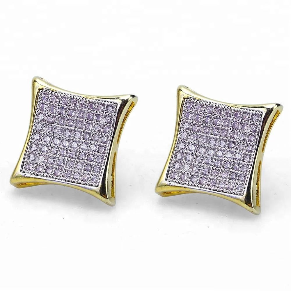 Explosive Gold Plated Zircon Earring Square Hip Hop Men's Jewelry square earring Earrings
Explosive Gold Plated Zircon Earring Square Hip Hop Men's Jewelry square earring Earrings