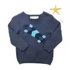 High quality baby boy skateboard navy pullover sweater clothes