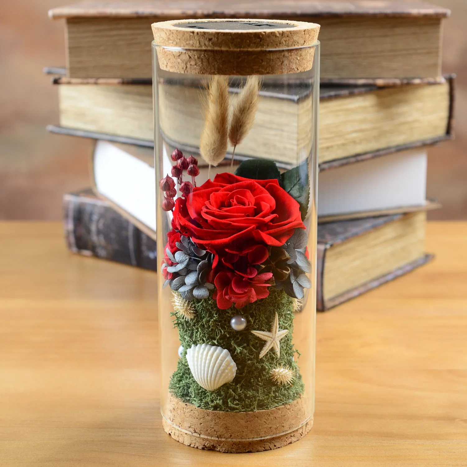 wholesale fresh preserved flower in glass preserved rose diy
