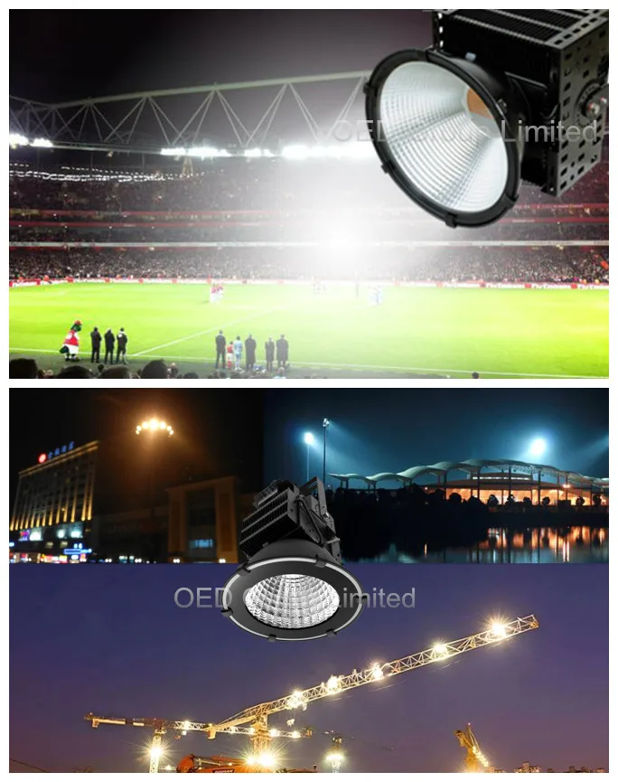 300W round LED SMD floodlight for tennis court lighting