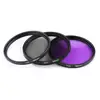 Digital 58mm Multi Coated Glass Lens Filter Kit, Uv,Cpl, Fld filter with Leather Case