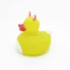 Hot selling squeaky rabbit shape easter rubber ducks