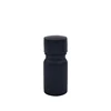 Small size 5ml 10ml empty matte black glass gel nail polish bottle with brush