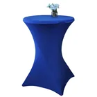 Stretch Tablecloth Spandex Table Cover Lycra Cocktail Table Cover With Spandex Caps
