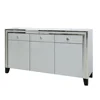 Silver Mirror Trimming White Mirrored Living Room Cabinets Sideboards Furniture or In Black