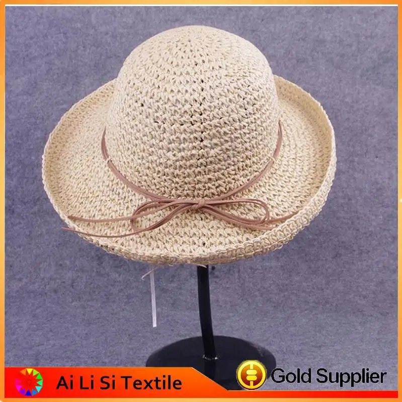 Spring/summer Unisex Craft Paper Shade Fishing Straw Hat