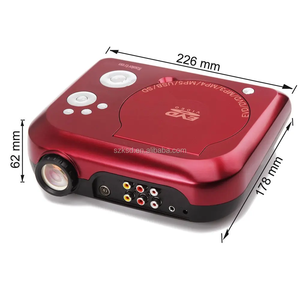 Led Video Projector With Dvd Player And Tv Tuner For Home Theater Ksd