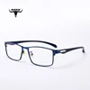 ZJH1809 HD night vision ultralight metal vintage glasses frames wholesale business TR90 anti blue eyewear 2019