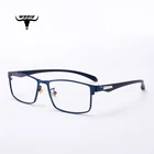 ZJH1809 HD night vision ultralight metal vintage glasses frames wholesale business TR90 anti blue eyewear 2019