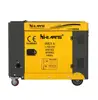 7.5KW 7.5KVA open top cover key start diesel generator price with 4inch universal wheel