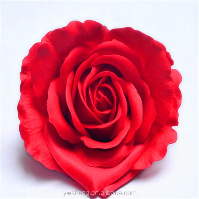 day gift box artificial heart-shaped soap flower carving for