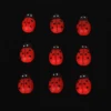 Hot Sale 9*13mm Ladybug shape Wooden buttons, Single-sided Printing for Scrapbook Sewing Accessories DIY Craft,yiwu