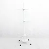 counter table top 2 tiers metal rotating snap hook key chain holder display stand rack