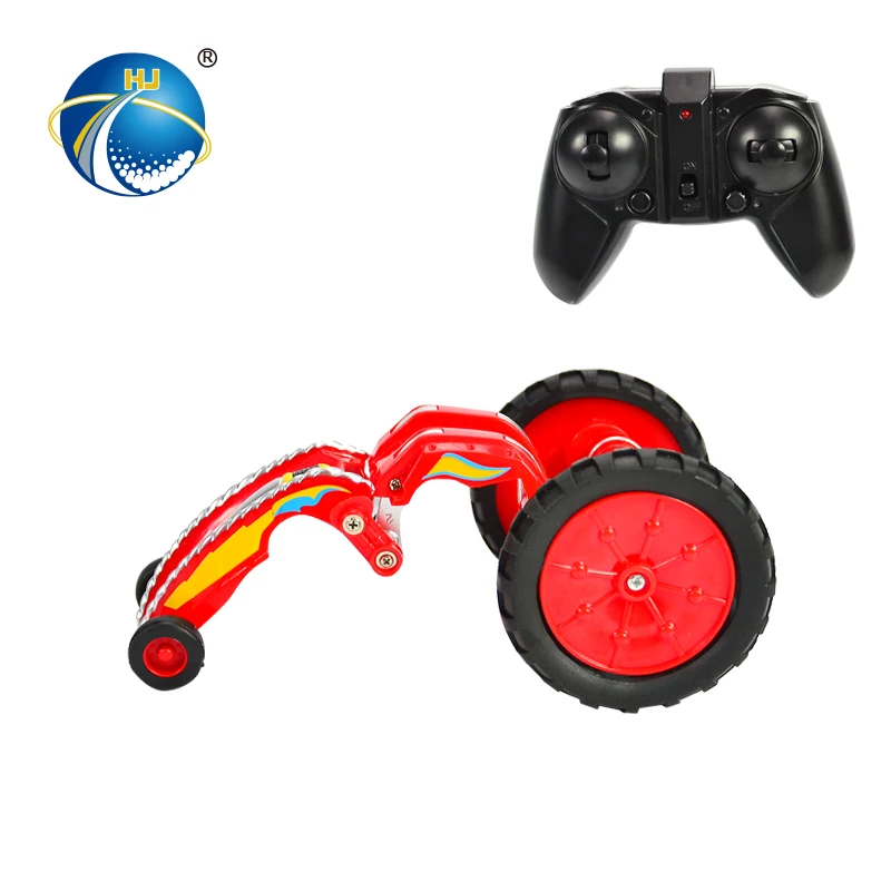 2.4G extendable vehicle body small rc stunt car toy with LED light