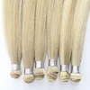 Luxury Hand-tied Weft Thin and Comfortable Cuticle Virgin Hair Russian Double Drawn Hand-tied Hair Weft