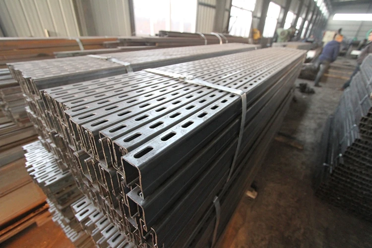 Hot Dip Galvanized Steel Slotted Strut Channel( C Channel, Unistrut, UniStrut Channel)