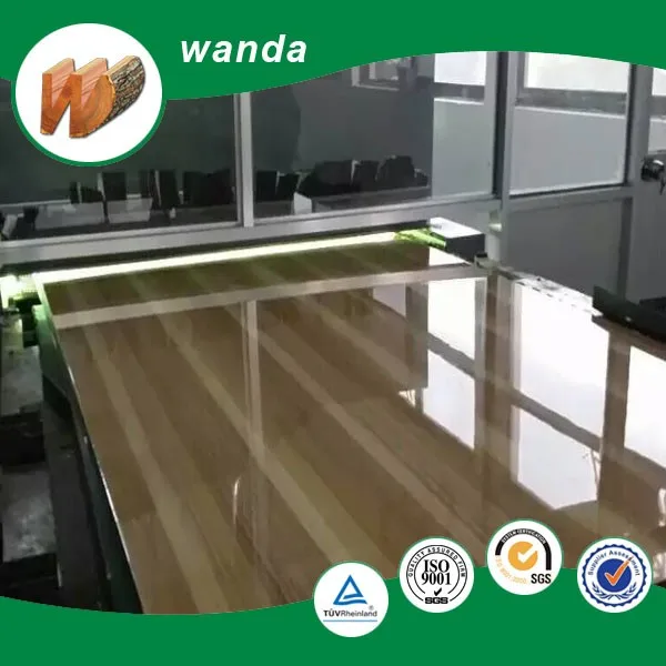 UV Coated Board/High gloss Wood Grain UV MDF Panel