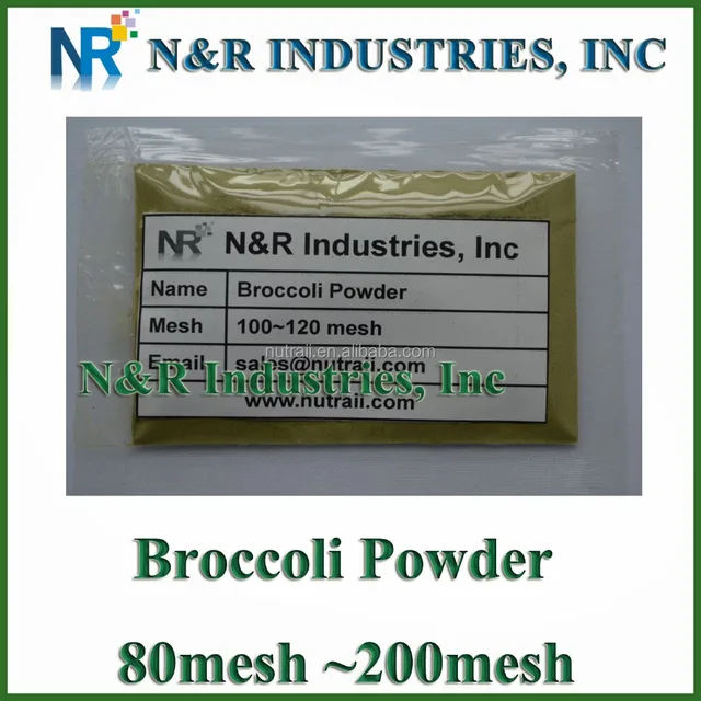 green and fresh broccoli sprout powder 80mesh to 200mesh without