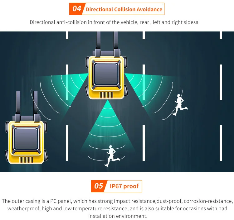 commercial vehicle anti-collision avoidance non tag proximity