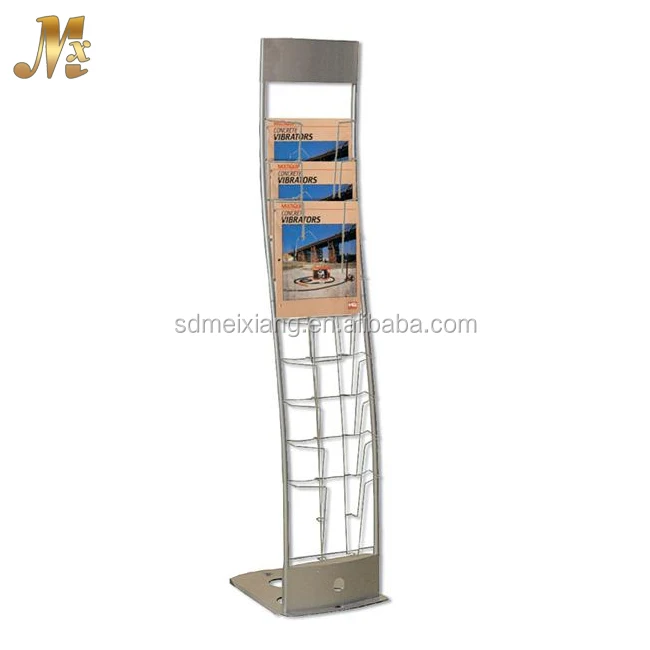 Mx-mb009 Free Standing Newspaper Display Rack   Tabloid Newspaper 