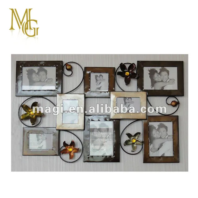 guaranteed quality hot sale metal family photo tree shape frame