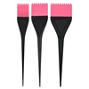 3PK Pink TPE Quality Salon Hair Coloring Applicator Silicone Tint Brush Set