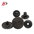 Fashion simple shirt designs custom logo die casting zinc alloy silver metal snap press stud fastener button