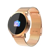 

OLED Screen Display Steel Strap Bluetooth Watch IP67 Waterproof Support Remote Camera Smart Watch 2018