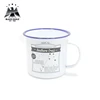 Factory direct wholesale mugs no minimum bottom decal printing enamel coffee camping mug with custom logo