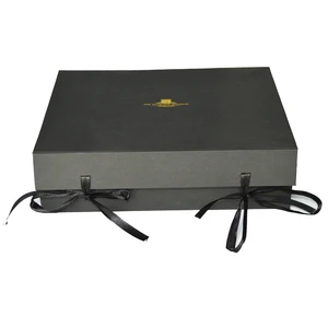 promotion jewelry packing paper gift box collection black