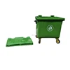 garbage bin 1100L plastic trash can waste trolley bin with wheels
