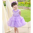 Kids Girl Party Dress Floral Baby Boutique Wholesale Sleeveless Ruffles Tulle Princess Dresses For Girls