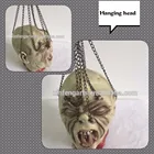 high quality factory direct sale halloween mask,hanging head zombie mask,party mask