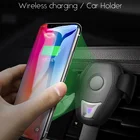 Mobile Phone Holder Qi Wireless Car Charger For iPhone XS X 8 Plus Samsung Galaxy S9 S8 S7 S6