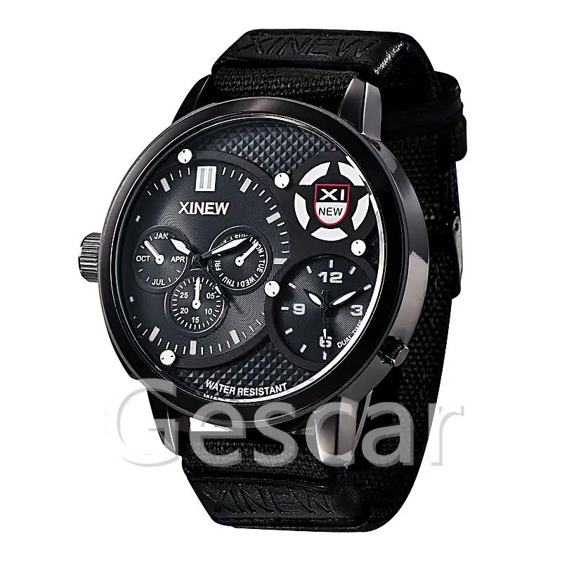 XINEW-5916 fashion charming man sport nylon watch wrap quartz outdoor wristwatch double movement casual watch, 5 colors
XINEW-5916 fashion charming man sport nylon watch wrap quartz outdoor wristwatch double movement casual watch, 5 colors