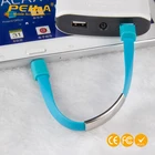 2017 alibaba low price bracelet micro usb cable high quality 22mm bracelet hand wrist charging cable 2.0 for iphone 6 7